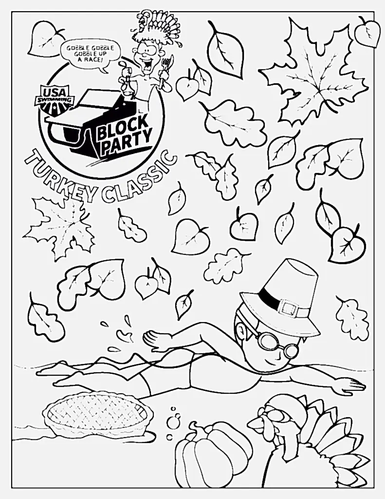 Turkey Classic Coloring Page